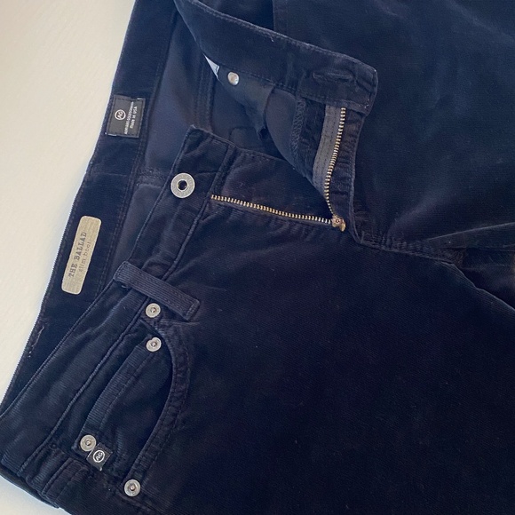 AG Adriano Goldschmied The Ballad Slim Boot Low Rise Jeans Black Wash Sz 28R - Picture 7 of 16